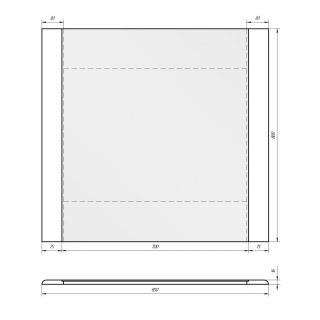 Dreja Зеркало Uni 85, белый лак